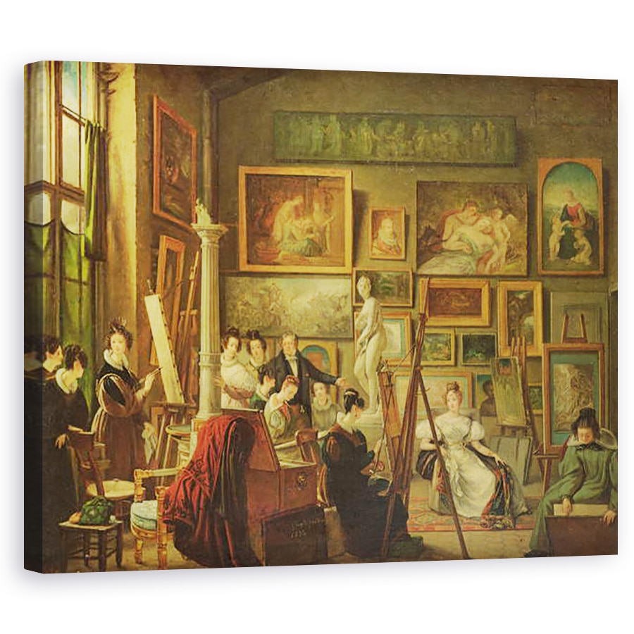 Tablou canvas - Amelie Legrand de Saint-Aubin - Studioul artistului, 80 x 100 cm