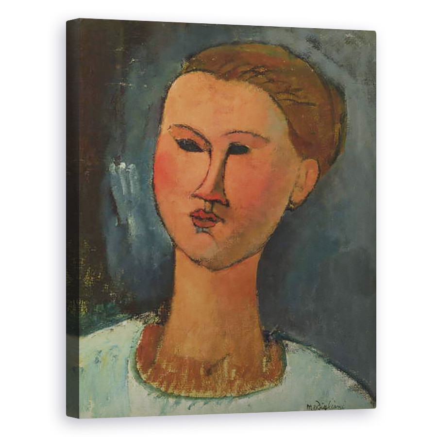 Tablou canvas - Amedeo Modigliani - seful unei tinere fete, 60 x 75 cm