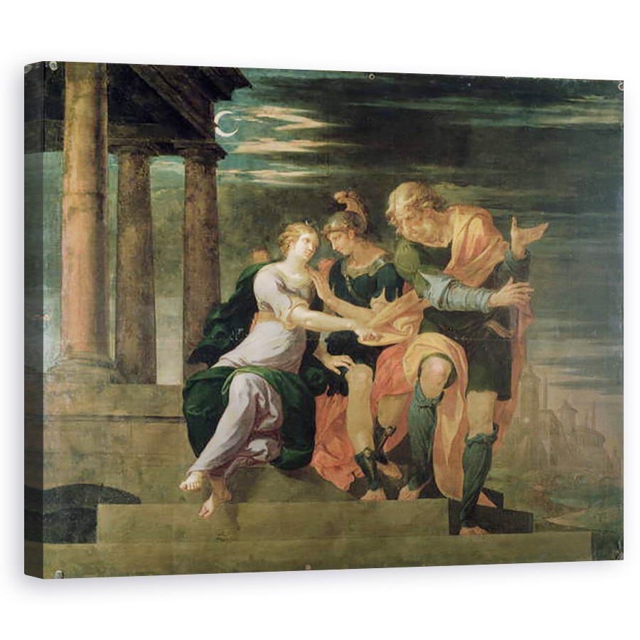 Tablou canvas - Ambroise Dubois - intalnirea Teagenelor si a Charicleei, 40 x 50 cm