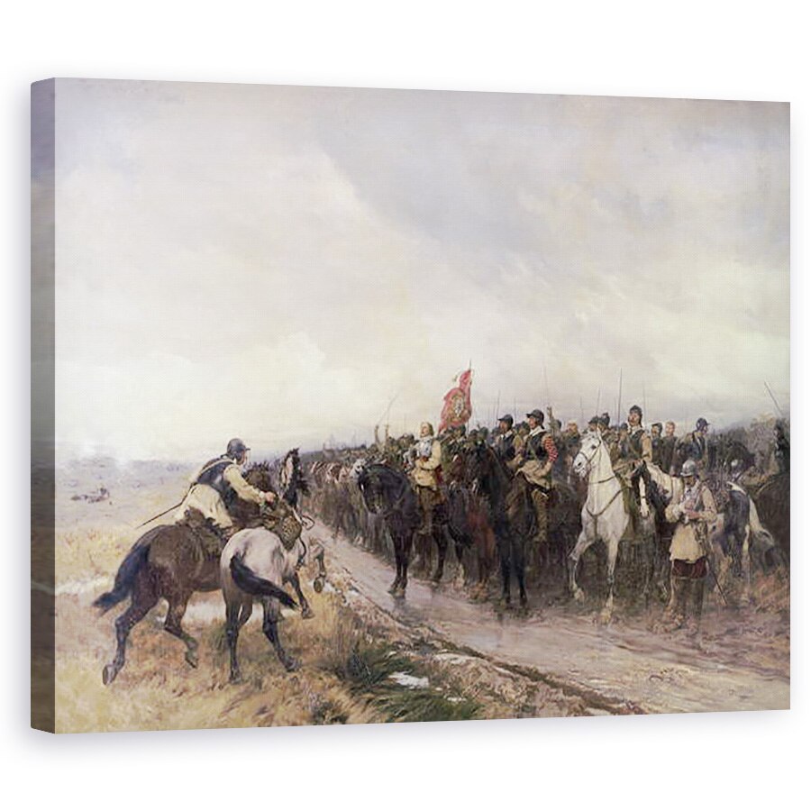 Tablou canvas - Andrew Carrick Gow - Cromwell la Dunbar, 60 x 75 cm