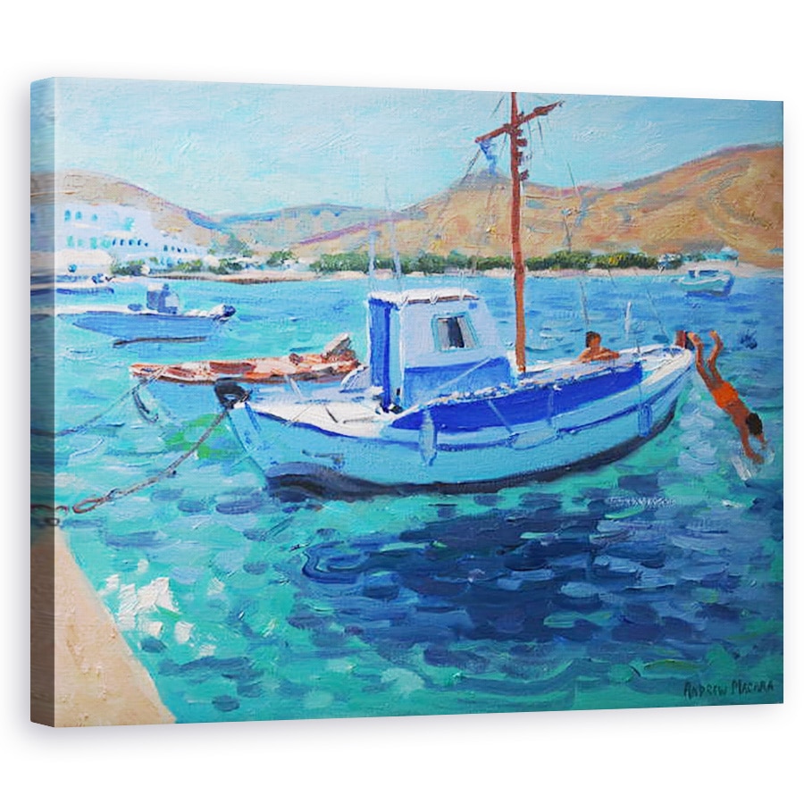 Tablou canvas - Andrew Macara - Portul, Tinos, 60 x 75 cm
