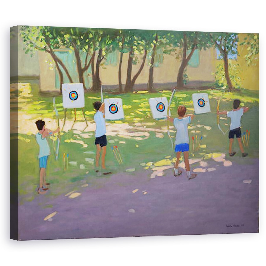 Tablou canvas - Andrew Macara - Practica tir cu arcul, 60 x 75 cm