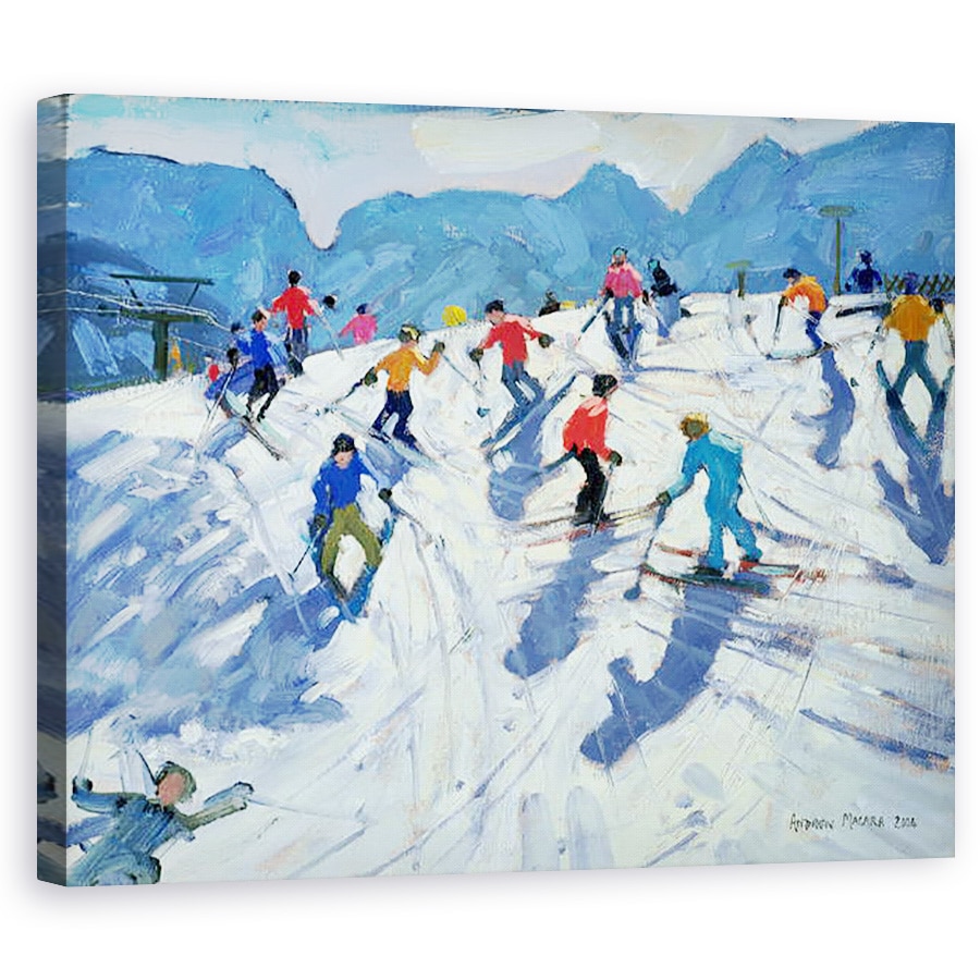 Tablou canvas - Andrew Macara - Partia de schi Ocupat, Lofer, 60 x 75 cm