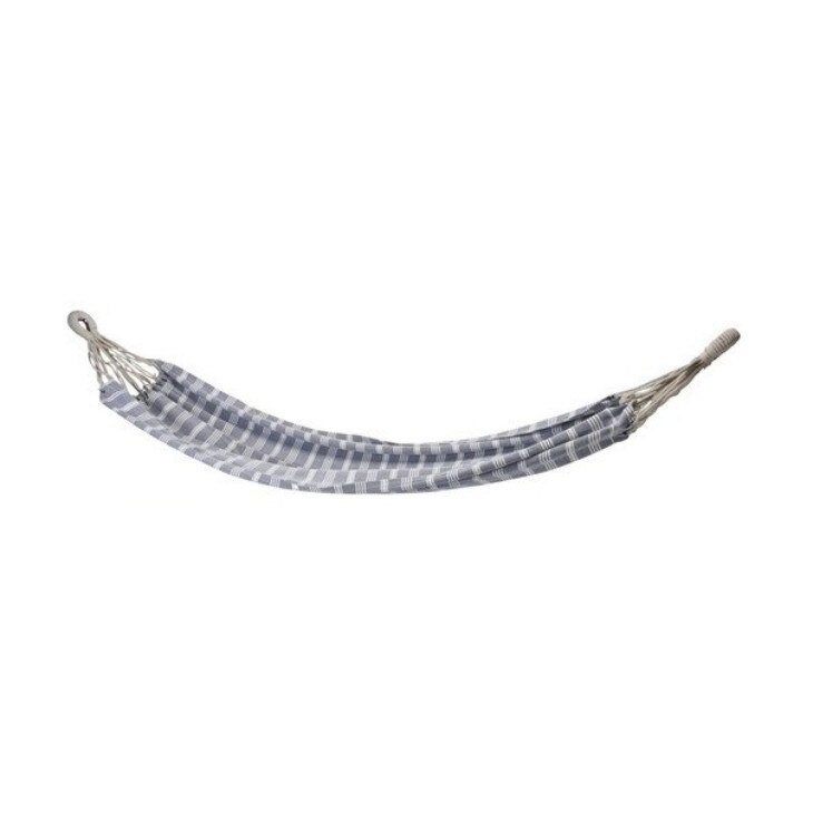 Hamac textil 110 x 220 cm, alb/ albastru