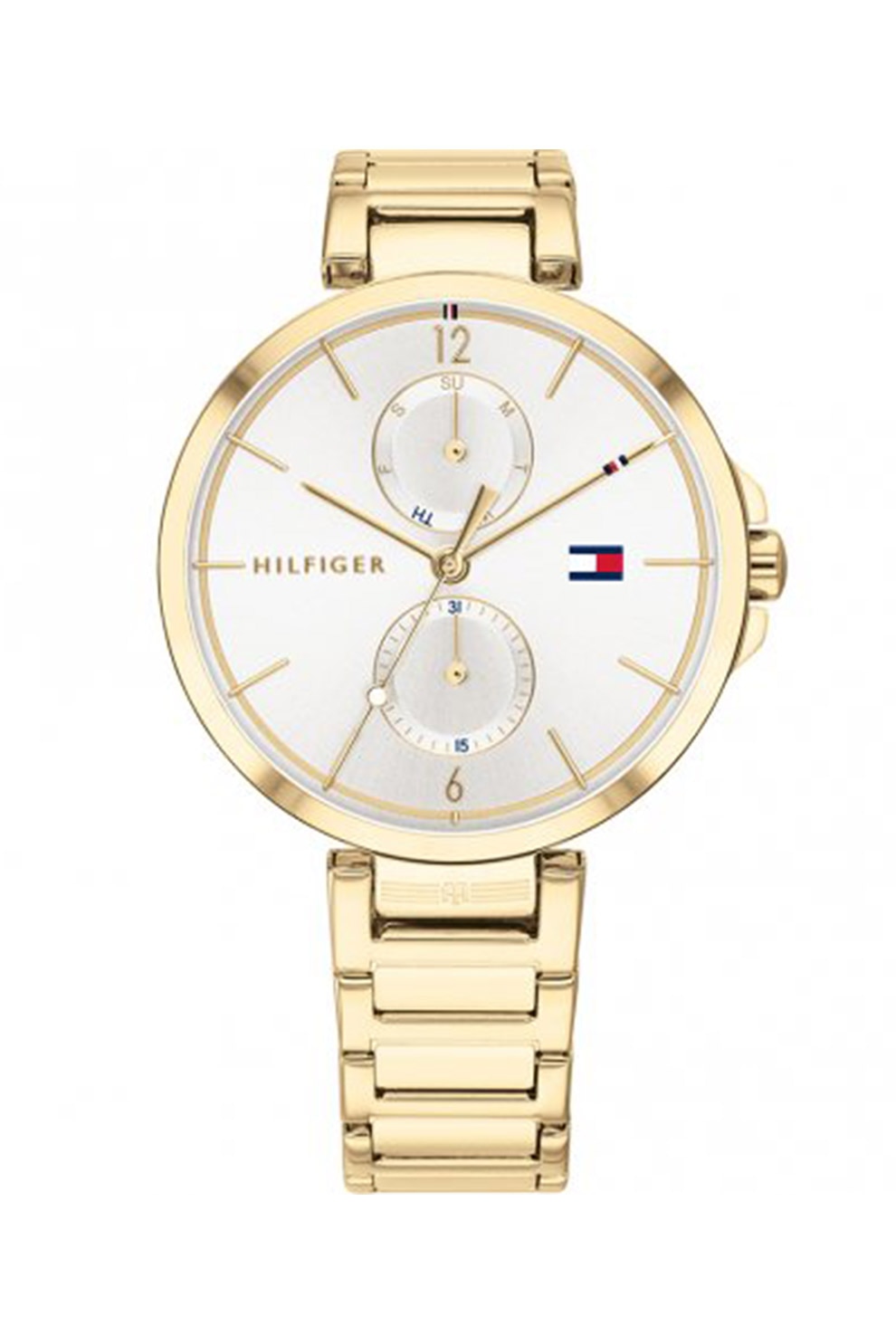 Tommy Hilfiger, Ceas din otel inoxidabil cu functii multiple, Auriu