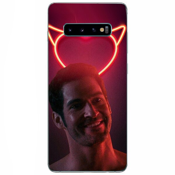 Husa din Silicon, Lucifer Hei darling pentru Samsung Galaxy S10 Plus, Multicolor