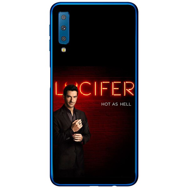 Husa din Silicon, Lucifer Hot As Hell pentru Samsung Galaxy A7 (2018), Multicolor