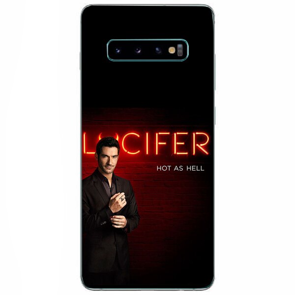 Husa din Silicon, Lucifer Hot As Hell pentru Samsung Galaxy S10 Plus, Multicolor