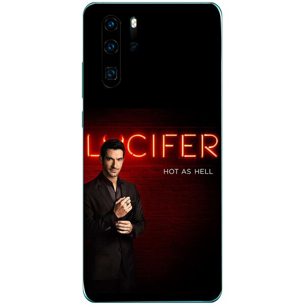 Husa din Silicon, Lucifer Hot As Hell pentru Huawei P30 Pro, Multicolor