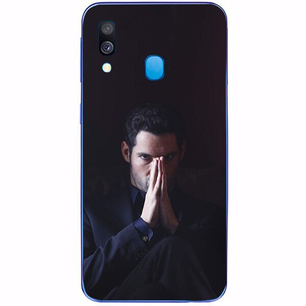 Husa din Silicon, Lucifer Just thinking pentru Samsung Galaxy A40, Multicolor