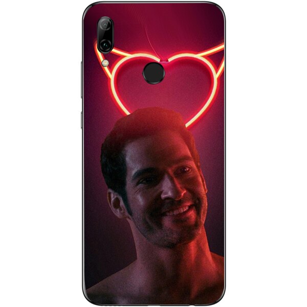 Husa din Silicon, Lucifer Hei darling pentru Huawei P30 Lite, Multicolor
