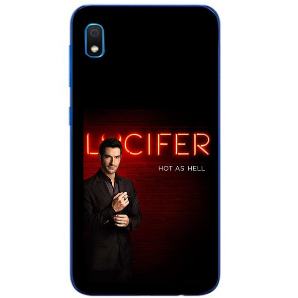 Husa din Silicon, Lucifer Hot As Hell pentru Samsung Galaxy A10, Multicolor