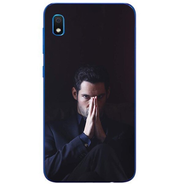 Husa din Silicon, Lucifer Just thinking pentru Samsung Galaxy A10, Multicolor