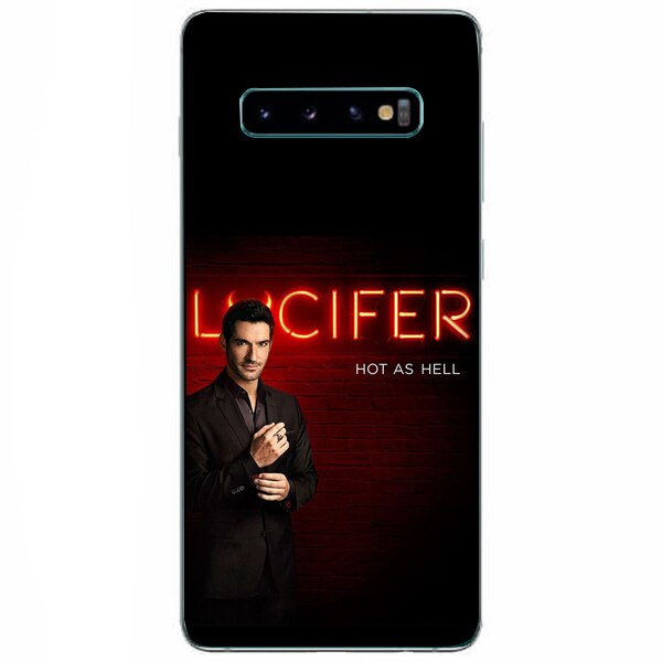 Husa din Silicon, Lucifer Hot As Hell pentru Samsung Galaxy S10, Multicolor