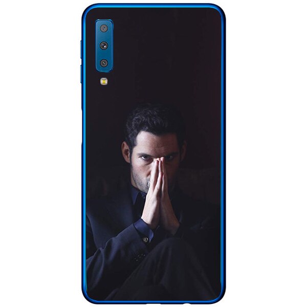 Husa din Silicon, Lucifer Just thinking pentru Samsung Galaxy A7 (2018), Multicolor