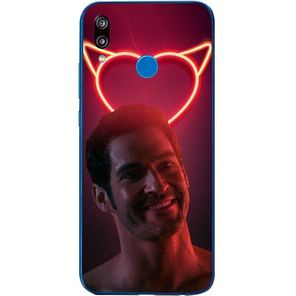 Husa din Silicon, Lucifer Hei darling pentru Huawei P20 Lite, Multicolor