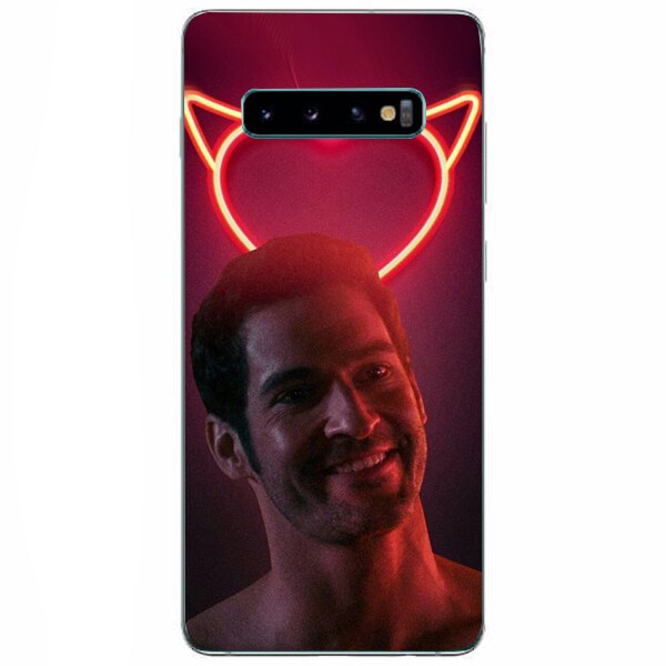 Husa din Silicon, Lucifer Hei darling pentru Samsung Galaxy S10, Multicolor