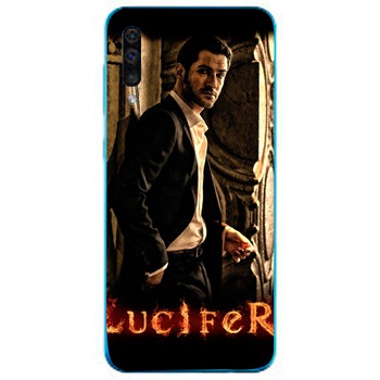 Husa din Silicon, Lucifer Fire pentru Samsung Galaxy A50, Multicolor Husa din Silicon, Lucifer Fire pentru Samsung Galaxy A50, Multicolor