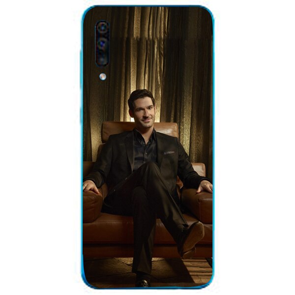 Husa din Silicon, Lucifer Ellis Chair pentru Samsung Galaxy A70, Multicolor