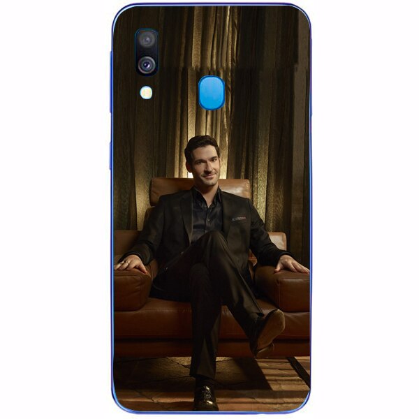 Husa din Silicon, Lucifer Ellis Chair pentru Samsung Galaxy A40, Multicolor