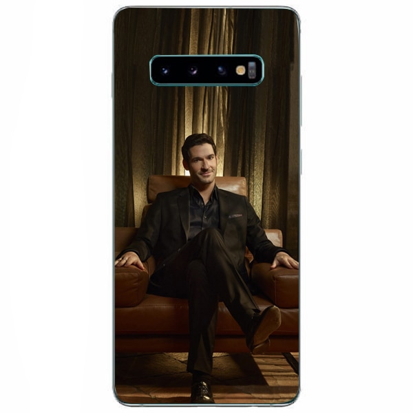Husa din Silicon, Lucifer Ellis Chair pentru Samsung Galaxy S10, Multicolor