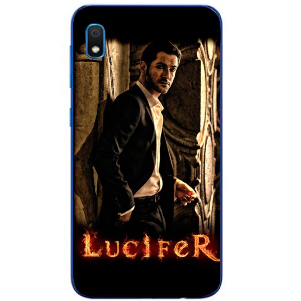 Husa din Silicon, Lucifer Fire pentru Samsung Galaxy A10, Multicolor
