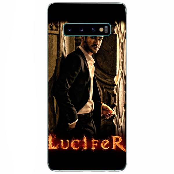 Husa din Silicon, Lucifer Fire pentru Samsung Galaxy S10, Multicolor