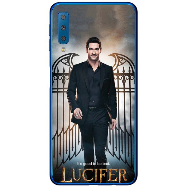 Husa din Silicon, Lucifer Good To Be Bad pentru Samsung Galaxy A7 (2018), Multicolor