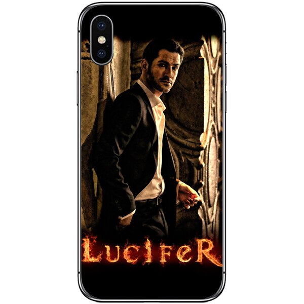 Husa din Silicon, Lucifer Fire pentru iPhone X, Multicolor