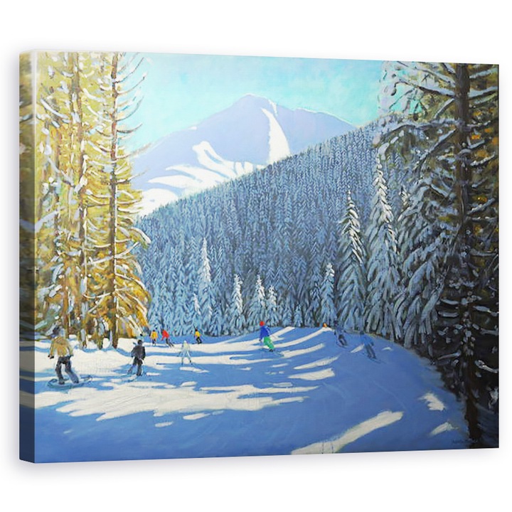 Картина на платно - Andrew Macara - Ski, Beauregard La Clusaz, 60 x 75 cm