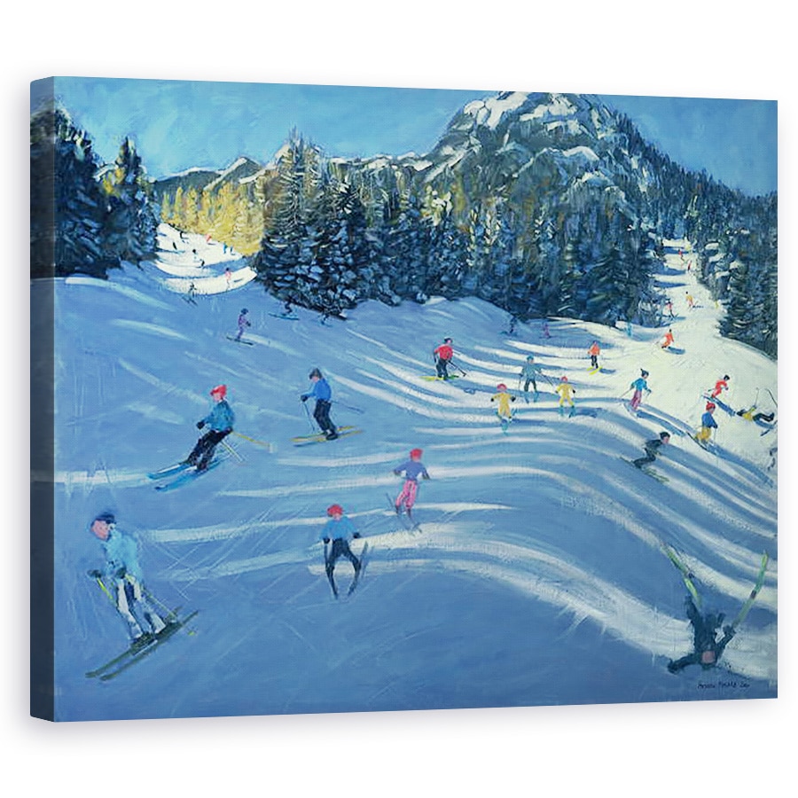 Tablou canvas - Andrew Macara - Doua partii de schi, 60 x 75 cm