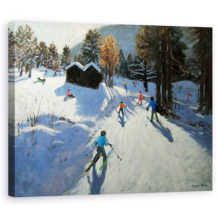 Tablou canvas - Andrew Macara - Doua cabane montane, Pleney, 40 x 50 cm