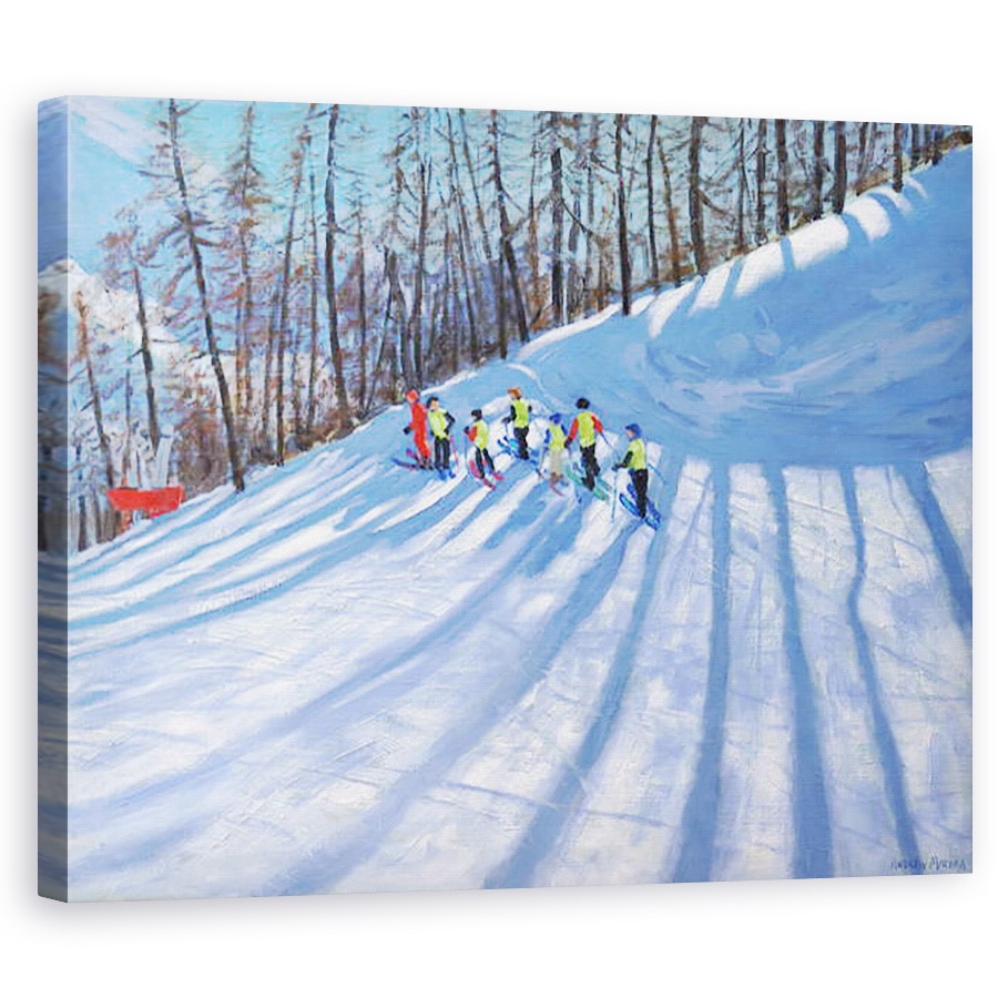 Tablou canvas - Andrew Macara - Lectie de schi, Tignes, Franta, 60 x 75 cm