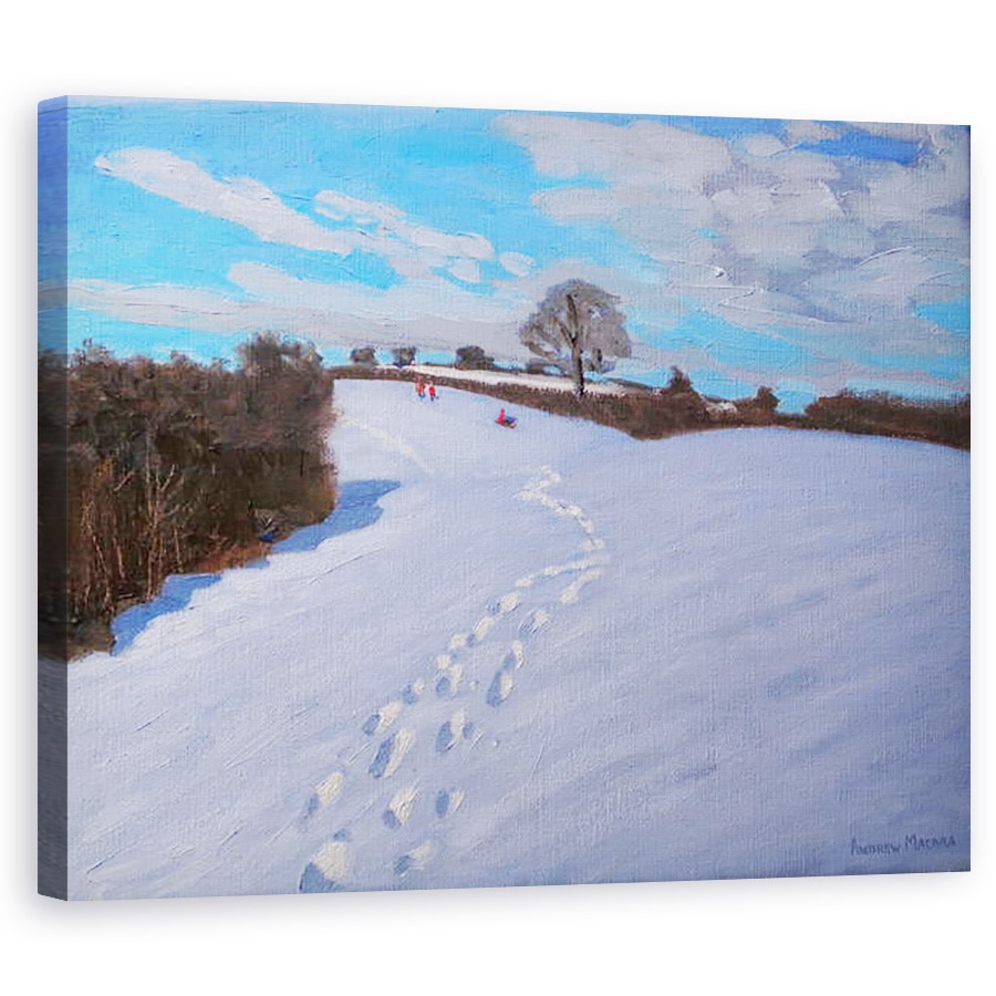 Tablou canvas - Andrew Macara - Urme de pasi in zapada, 60 x 75 cm