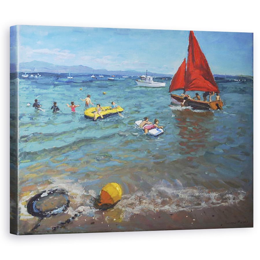 Tablou canvas - Andrew Macara - Baliza galbena si vele rosii, 60 x 75 cm