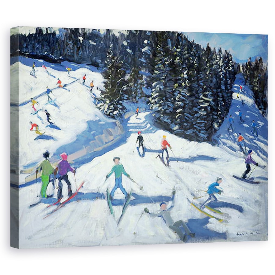 Tablou canvas - Andrew Macara - La mijlocul diminetii pe Piste, 60 x 75 cm