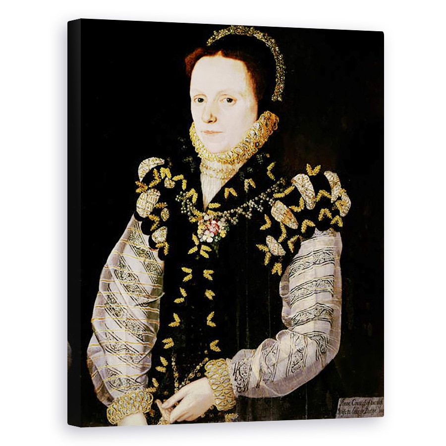 Tablou canvas - Scoala Engleza - Anne Russell, Contesa de Warwick 1548-1604, 60 x 75 cm