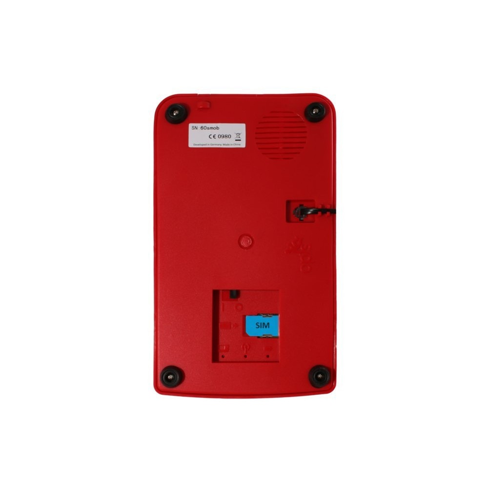 Telefon mobil retro, Opis Technology, 60s, SIM, Plastic, 230 x 210 x 130 mm, Rosu