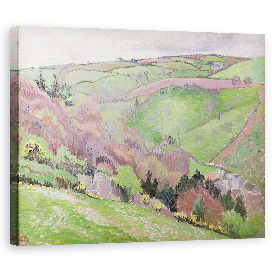 Tablou canvas - Anonymous - Peisaj vale, 60 x 75 cm