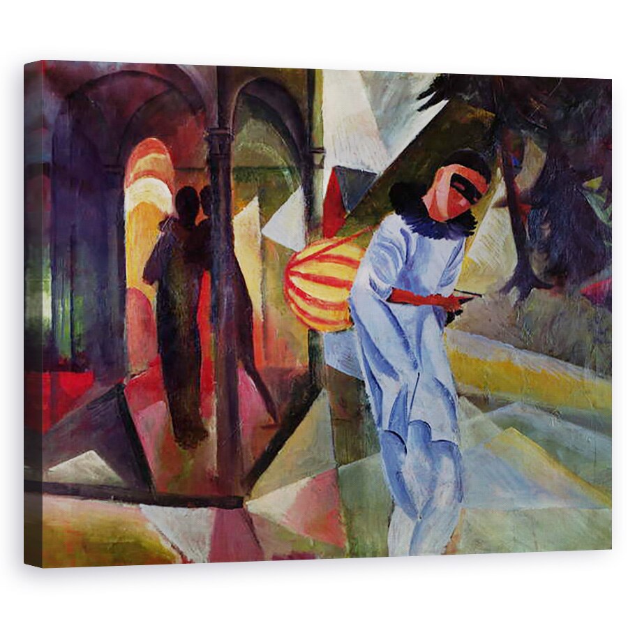 Tablou canvas - August Macke - Pierrot, 40 x 50 cm