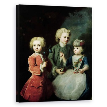 Tablou canvas - Balthasar Denner - Copiii consilierului Barthold Heinrich Brockes 1680-1747 II, 40 x 50 cm Tablou canvas - Balthasar Denner - Copiii consilierului Barthold Heinrich Brockes 1680-1747 II, 40 x 50 cm