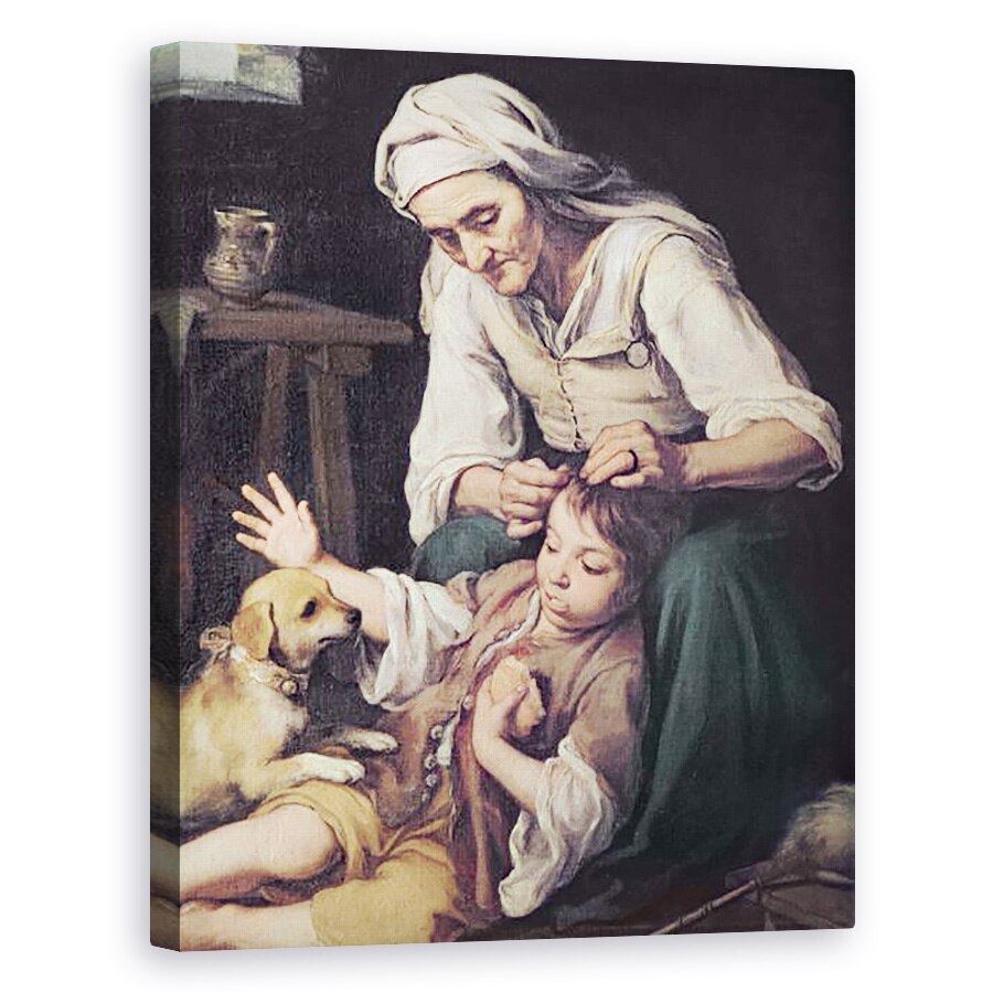 Tablou canvas - Bartolome Esteban Murillo - La Toilette Domesque, 60 x 75 cm