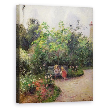 Tablou canvas - Camille Pissarro - Un colt al Gradinii de la Schitul, Pontoise, 60 x 75 cm Tablou canvas - Camille Pissarro - Un colt al Gradinii de la Schitul, Pontoise, 60 x 75 cm