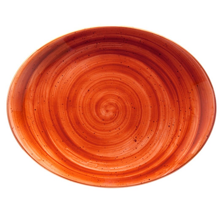 Bonna Terracota Ovális porcelán tányér 31cm