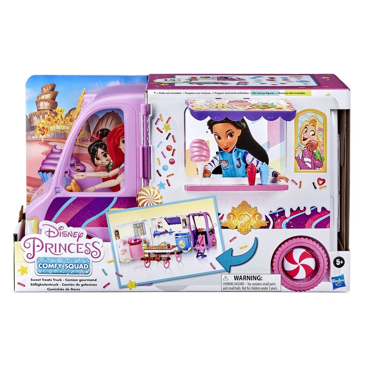 Set de joaca Disney Princess - Comfy Squad, Camionul cu dulciuri