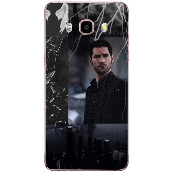 Husa din Silicon, Lucifer City Wings pentru Samsung Galaxy J5 (2016), Multicolor