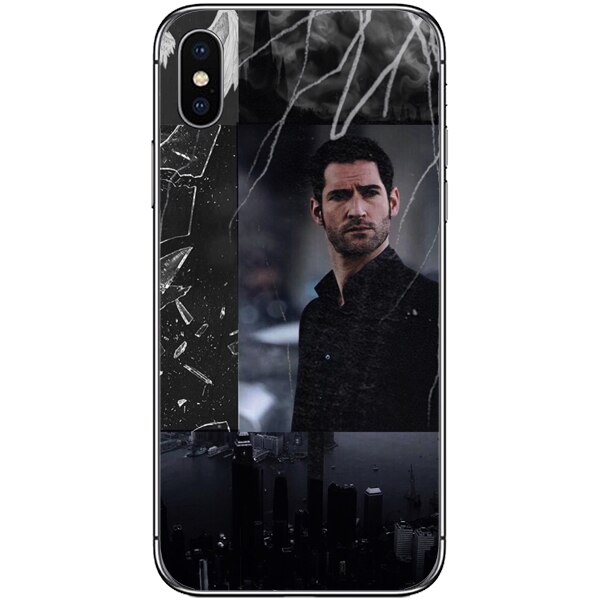 Husa din Silicon, Lucifer City Wings pentru iPhone XS Max, Multicolor