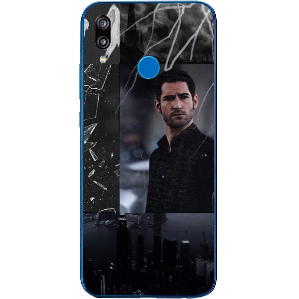 Husa din Silicon, Lucifer City Wings pentru Huawei P Smart Z, Multicolor