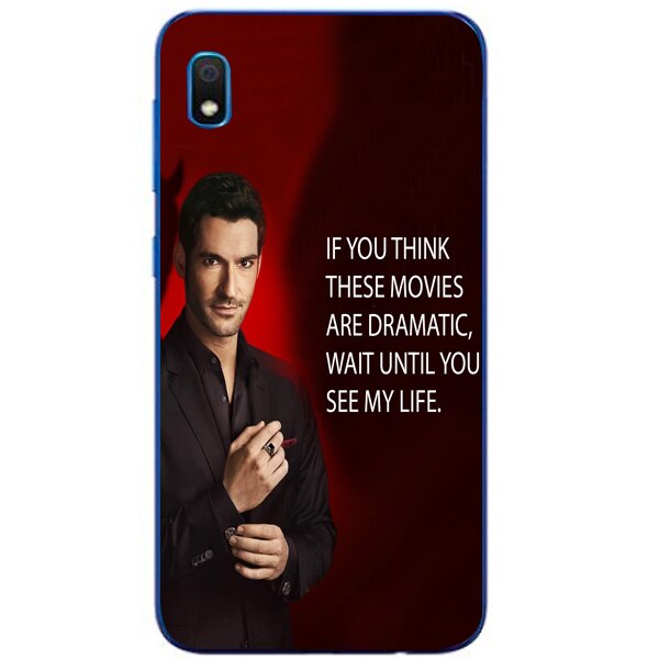 Husa din Silicon, Lucifer Dramatic pentru Samsung Galaxy A10, Multicolor