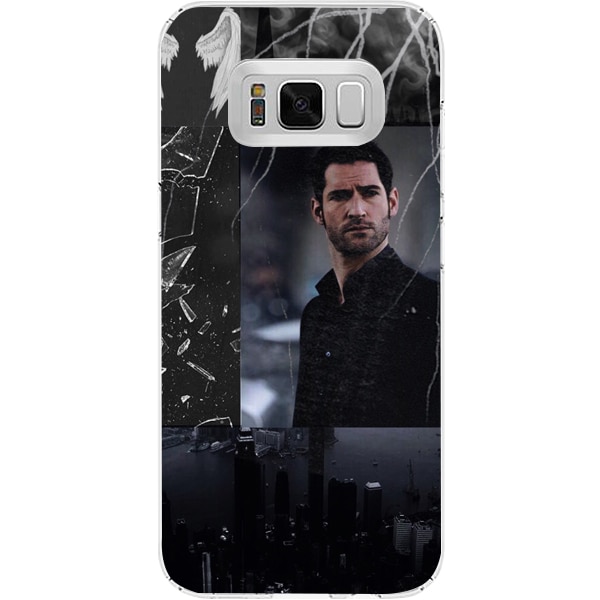 Husa din Silicon, Lucifer City Wings pentru Samsung Galaxy S8, Multicolor
